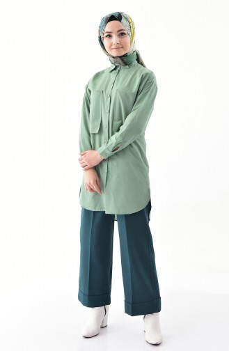 Elastic Waist Pants 5213-06 Green 5213-06