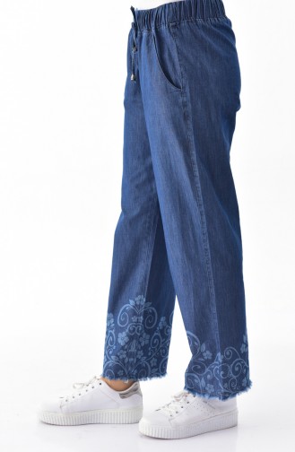 Pantalon Bleu Marine 8067-01