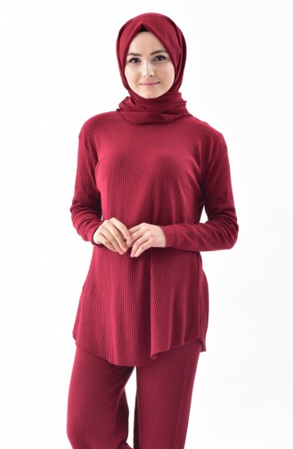 Tunik Pantolon İkili Takım 3313A-01 Bordo