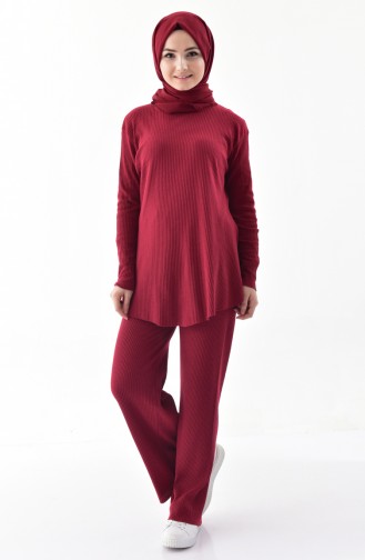 Tunik Pantolon İkili Takım 3313A-01 Bordo