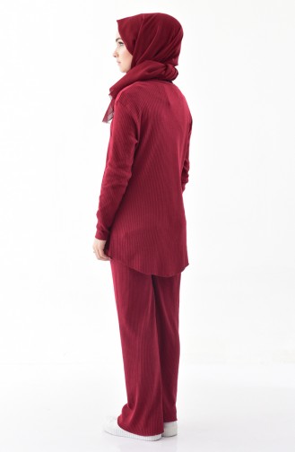Tunik Pantolon İkili Takım 3313A-01 Bordo