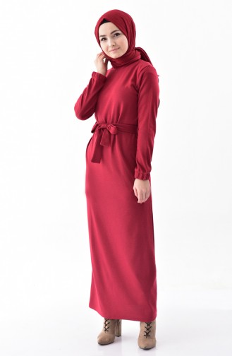 Claret red İslamitische Jurk 5212-04