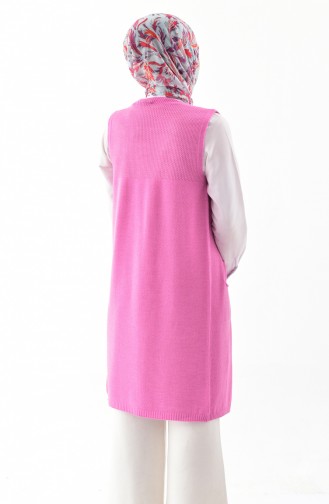 iLMEK Fine Knitwear Pocketed Vest 4120-05 Pink 4120-05