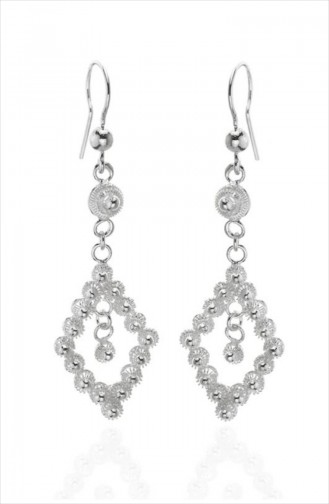 Silver Gray Earrings 101281017
