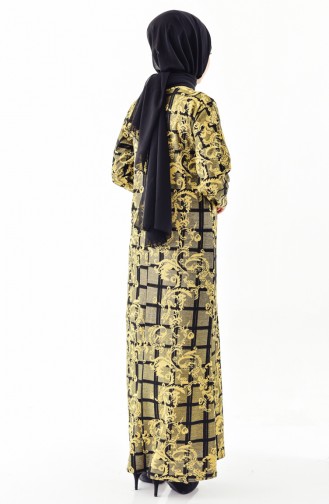 Gold Hijab Kleider 9979-02