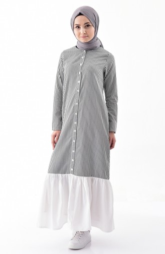 Striped Dress 4405-01 Black 4405-01