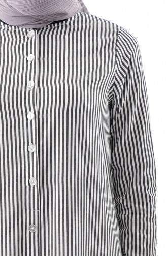 Striped Dress 4405-01 Black 4405-01