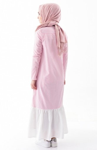 Striped Dress 4405-02 Pink 4405-02
