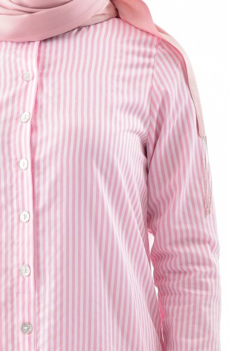 Striped Dress 4405-02 Pink 4405-02