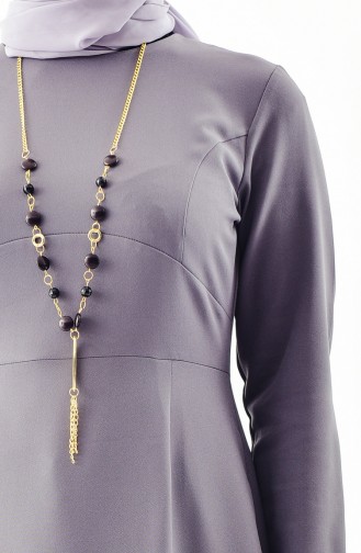 Necklace Dress 4529-01 Gray 4529-01