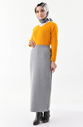 Pencil Skirt 3864-08 Gray 3864-08