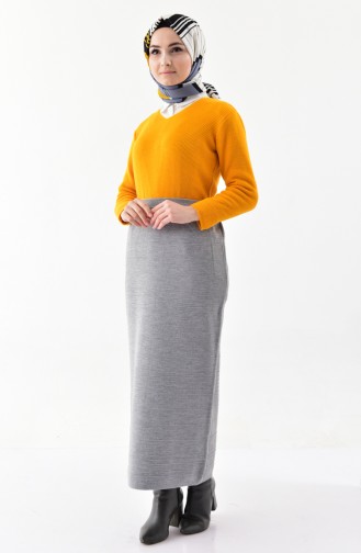 Pencil Skirt 3864-08 Gray 3864-08