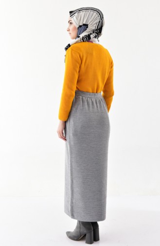 Pencil Skirt 3864-08 Gray 3864-08