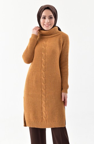 Polo-neck Knitwear Sweater 3872-20 Mustard 3872-23