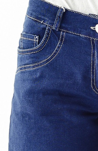 Pantalon Jean Large 2061-02 Bleu Marine Foncé 2061-02