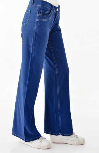 Large Size Jeans Pants 2073-01 Navy Blue 2073-01