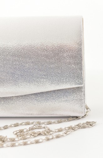 Silver Gray Portfolio Hand Bag 0474-03