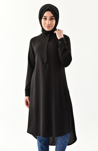 Asymmetric Tunic 1192-01 Black 1192-01