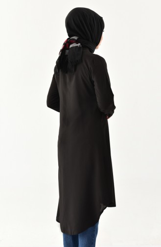 Asymmetric Tunic 1192-01 Black 1192-01