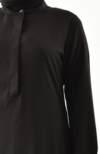 Asymmetric Tunic 1192-01 Black 1192-01