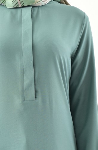 Buglem Asymmetric Tunic 1192-02 Almond Green 1192-02