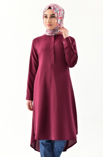 Buglem Asymmetric Tunic 1192-07 Claret Red 1192-07