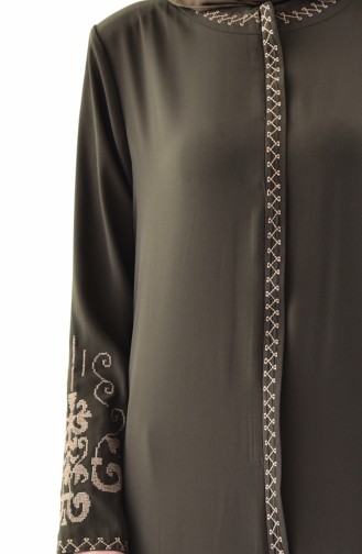 Khaki Abaya 0001-03