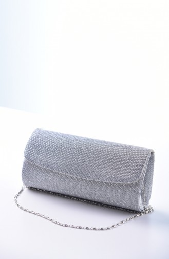 Silver Gray Portfolio Hand Bag 0475-03