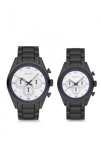 WatchArt Couple Wrist Watches MWWA350040 Black 350040