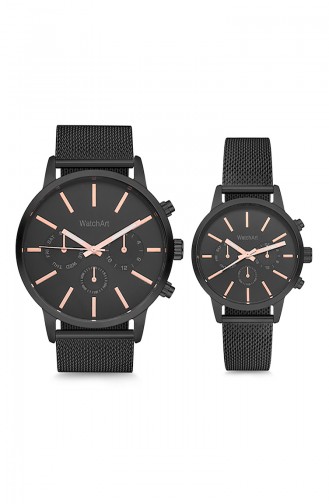 WatchArt Couple Wrist Watches MWWA350054 Black 350054