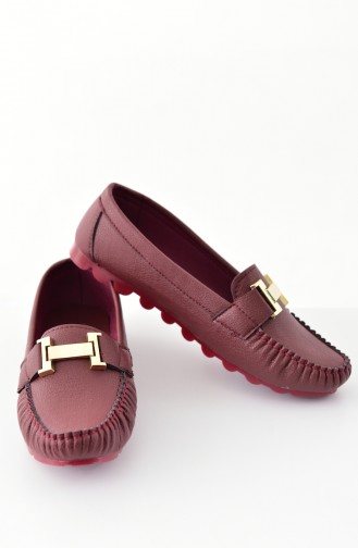 Women Flat Shoes Ballerina 2025-03 Bordeaux 2025-03