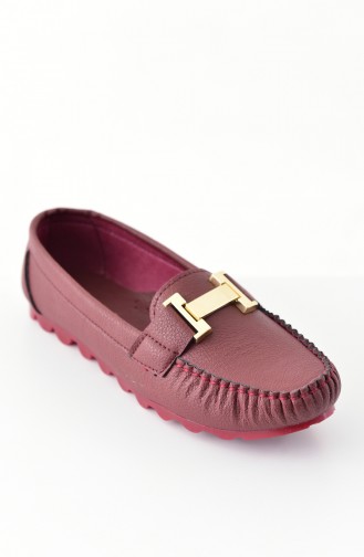 Women Flat Shoes Ballerina 2025-03 Bordeaux 2025-03