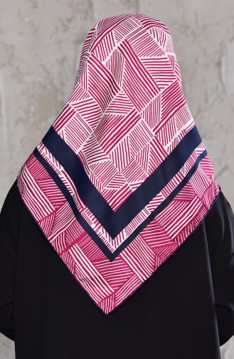 Patterned Rayon Shawl 901438-14 Fuchsia 901438-14