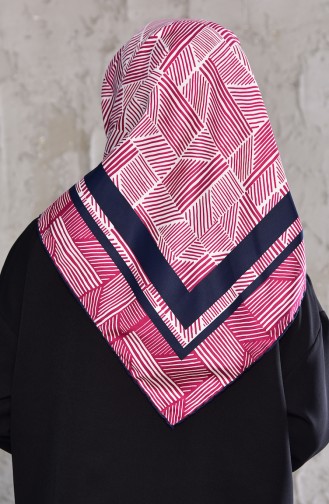 Patterned Rayon Shawl 901438-14 Fuchsia 901438-14