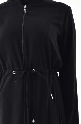 Abaya a Fermeture 0004-01 Noir 0004-01