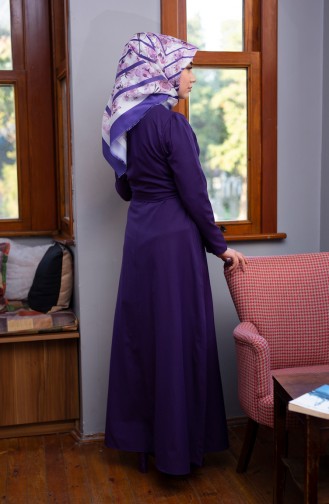 Purple İslamitische Jurk 8214-02