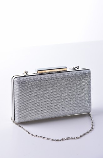 Silver Gray Portfolio Hand Bag 0250-03