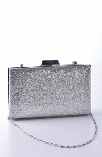 Sac de Soirée Pour Femme 0274-03 Argent 0274-03