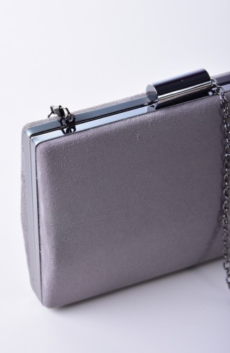 Sac de Soirée Pour Femme 0278-04 Gris 0278-04