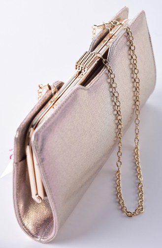 Gold Colour Portfolio Hand Bag 0413-01