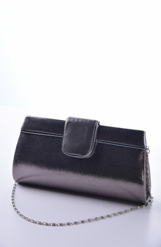 Sac de Soirée Pour Femme 0494-04 Platine 0494-04