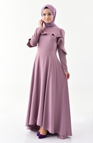 Lila Hijab Kleider 4262-03