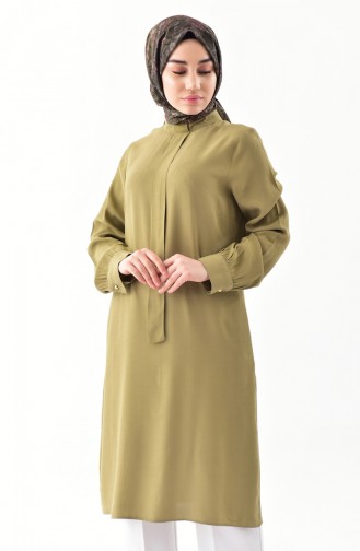 Stand up Collar Tunic 4528-04 Pistachio Green 4528-04