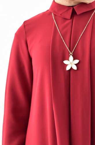 Necklace Tunic 4059-03 Claret Red 4059-03