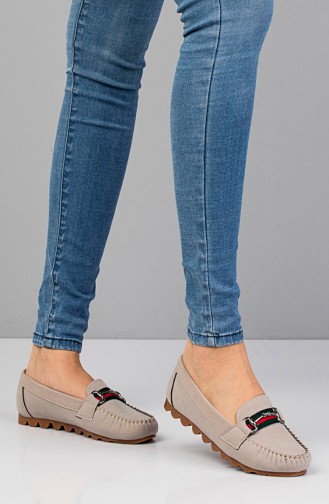 Gray Women`s Flats 2022-04