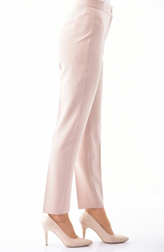 Pantalon a Boutons 1102-08 Beige 1102-08