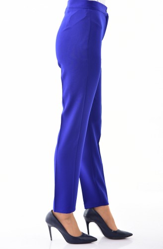 Buttoned Straight Leg Pants 1102-09 Saks 1102-09