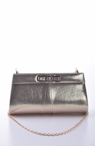 Gold Colour Portfolio Hand Bag 0416-02