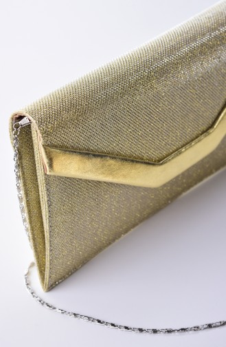 Gold Colour Portfolio Hand Bag 0440-01
