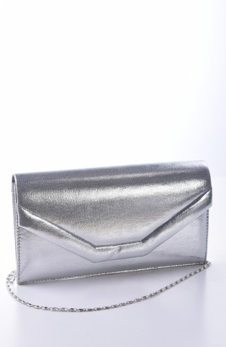 Silver Gray Portfolio Hand Bag 0440-02